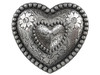 Western Antique Double Heart Berry Floral Engraved Belt Buckle