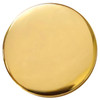 TR2577 GP 1" Gold Plated Craft Art Tack Smooth Blank Concho Screwback (GP)