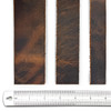 Vintage Brown Crazy Horse Leather Strip 55+ Inch Long 2.5mm Thick, DIY Leather Craft Strap Multiple Widths