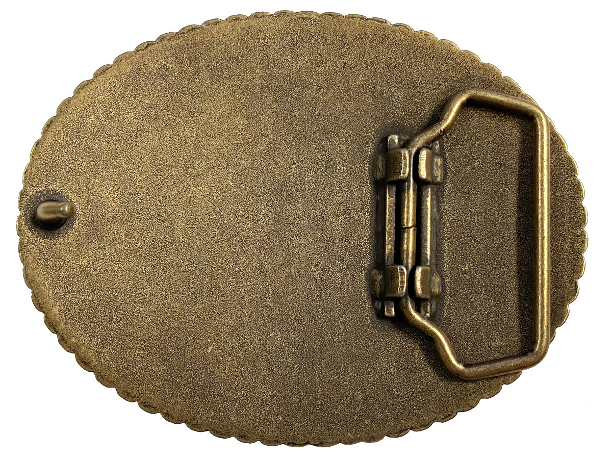 H11659 OEB Oval Rope Edge Buckle Blank Plain Buckle Fits 1-1/2