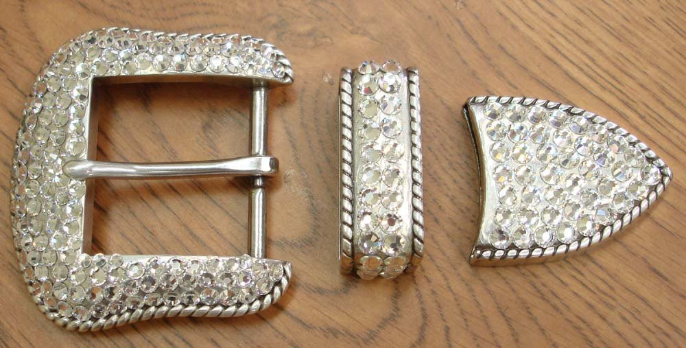 Rhinestone S5733 Belt Buckle Set 1 1/2 