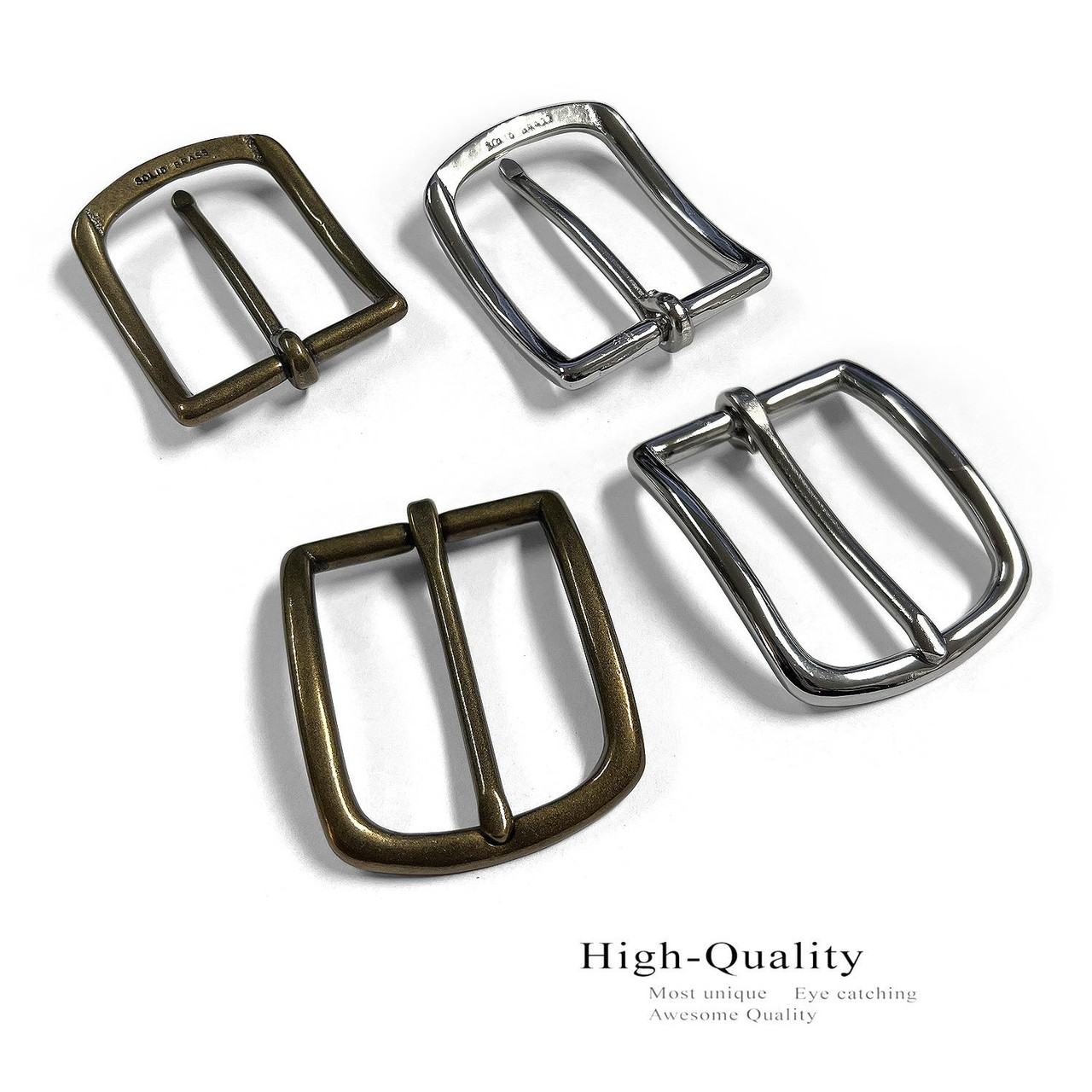 BS6169 Replacement Solid Brass Buckle Classic Dress Belt Buckle fits 1-3/8  (35mm) Belt