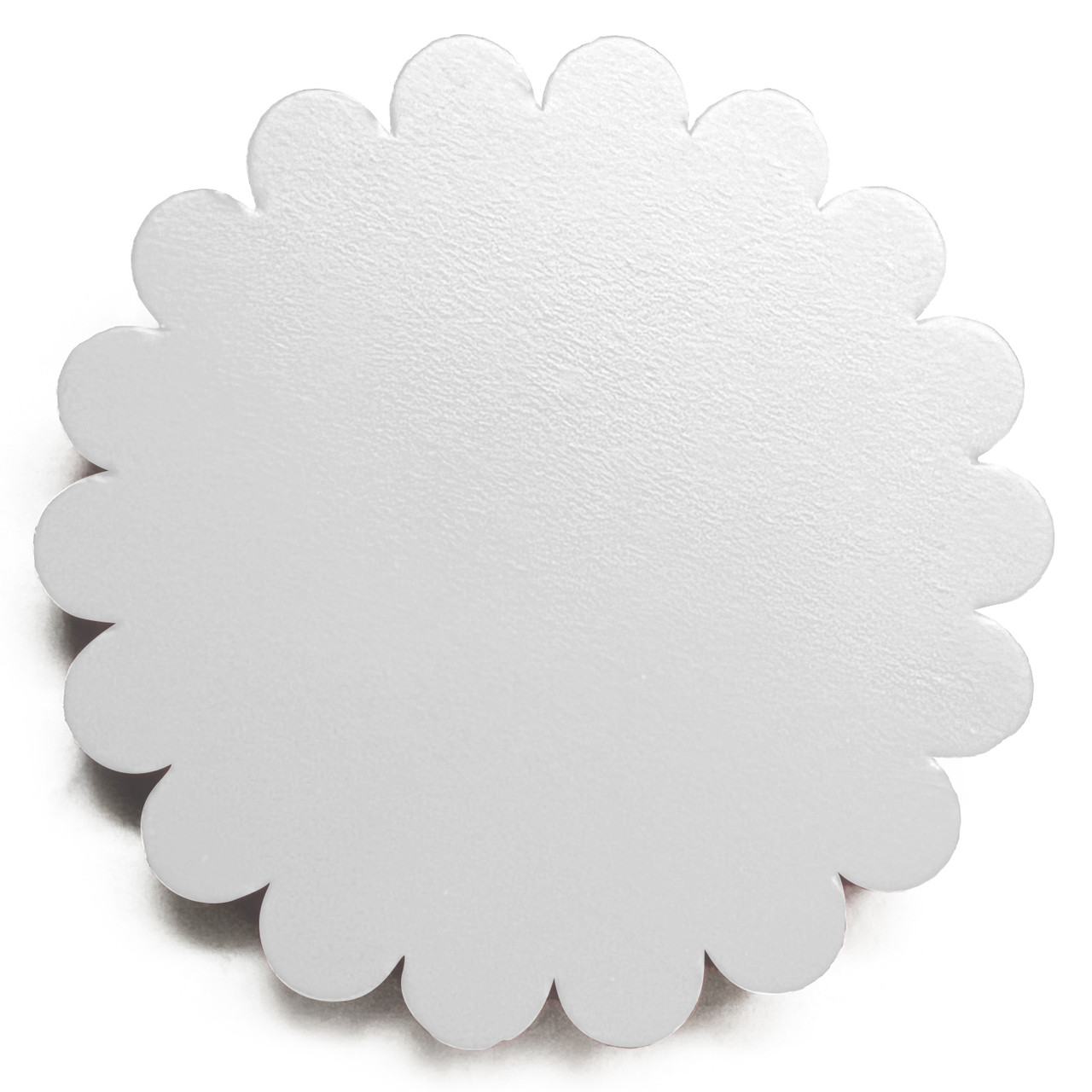 Scalloped Cowhide Coasters