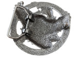 HA1353-99929 Unique Buckle Antique Silver Flying Heart Buckle