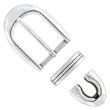 BS8168 LASRP Hand Polished Engraved Belt Buckle Set Fits 1-1/8"(30mm) Wide Belt (Antique Silver)