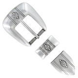 BS8634 LASRP Hand Polished Engraved Belt Buckle Set Fits 1"(25mm) Belt (Antique Silver)