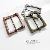 CX-04 BRASS Rectangular Heel Bar Belt Buckle Fits 1-1/2"(38mm) Belt (Brass)