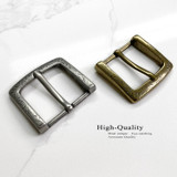 P3983 OEB Western Floral Engraved Belt Buckle Fits 1-1/2"(38mm) Belt (Antique Brass)38mm) wide Belt