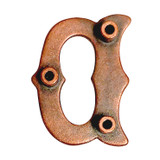 LL3297 COP 3/4" Copper Letter "D" Shaped Concho