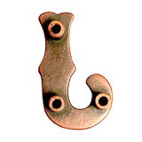 LL3297 COP 3/4" Copper Letter "J" Shaped Concho