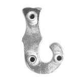 LL3297 SP 3/4" Bright Silver Letter "J" Shaped Concho