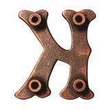 LL3297 COP 3/4" Copper Letter "K" Shaped Concho