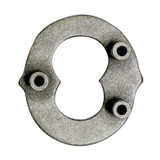 LL3297 OS 3/4" Antique Silver Letter "O" Shaped Concho