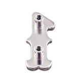 SC47641-1 SP 1/4"x7/8" Bright Silver Number "1" Screw Back Concho