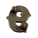 SC47698-9 OS 5/8"x7/8" Antique Silver Number "9" Screw Back Concho