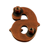 SC47729-6 COP 5/8"x7/8" Copper Number "6" Screw Back Concho