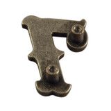 SC7707-7 OS 5/8"x7/8" Antique Silver Number "7" Screw Back Concho