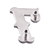 SC7707-7 SP 5/8"x7/8" Bright Silver Number "7" Screw Back Concho