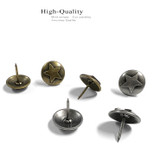 NB-8282 Dark Silver Raised Star Upholstery Tack 1/2" 10/Pack