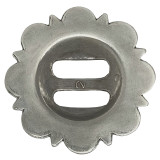 BS9153-3 SRTP 1 1/2" Antique Silver Swirl Slotted Berry Concho