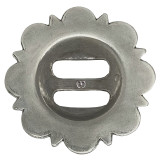 BS9153-3 SRTPGP  1 1/2" Antique Silver & Gold Swirl Slotted Berry Concho