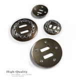 BS9292-3 DAR/SP 1 1/2" Barbed Wire Engraved Slotted Concho