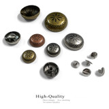 LL-2997 Copper 1" Western Engraved Screw Back Concho