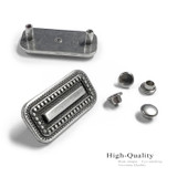 BS8216C LASRP Antique Engraved Belt Concho Rivet Back (DR)