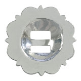 BS9153-1 SP 1" Bright Silver Berry Slotted Concho