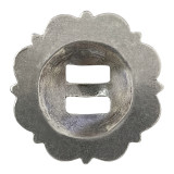 BS9153-1 SRTPGP 1" Antique Silver & Gold Swirl Slotted Berry Concho