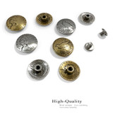 BS9235-B  GRTP 3/4" Antique Gold Eagle Reproduction Coin Concho