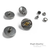 BS8632C SRTP Antique Engraved Concho Rivet Back