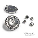 BS8163C SRTP Antique Engraved Golf Flag Rivet Back Concho (DR)