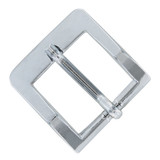 Polished Nickel Heel Bar Buckle 1" Wide