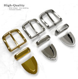 BS8650 NB Hand Polished  Smooth Finish Belt Buckle Set Fits 1-1/4"(32mm) Wide Belt (Nickel Brushed)