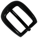 H01-BLK Single Prong Metal Heel Bar Buckle Fits 3/4"(19mm) Wide Belt (Black)