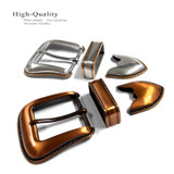 S6129 LASRP Western Smooth Rope Edge Engraved Hand Polished Belt Buckle Set Fits 1-3/8"(35mm) Belt (Antique Silver)