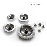 BS9188 LASRP Antique Western Floral Coloma Engraved Concho Screwback