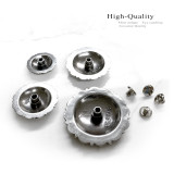 BS9188 ASAG Antique Gold Western Floral Coloma Engraved Concho Screwback