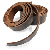 Vintage Brown Crazy Horse Leather Strip 60+ Inch Long 2.5mm Thick, DIY Leather Craft Strap Multiple Widths