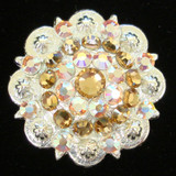 LT-COLORADO-TOPAZ-CRYSTAL-AB Rhinestone Concho