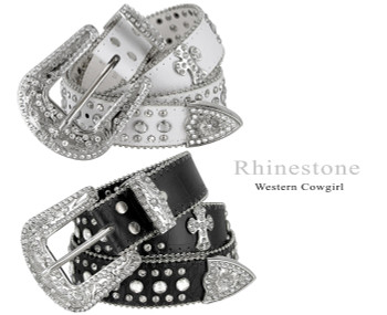 Wholesale THE PINK CONCHO WESTERN RHINESTONE FULL BLING BELT FOR