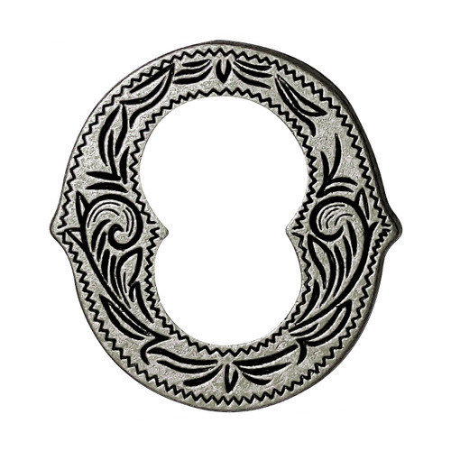 Buy your Concho: Western conchos screwback silver Barbedwire concho round  19 mm online