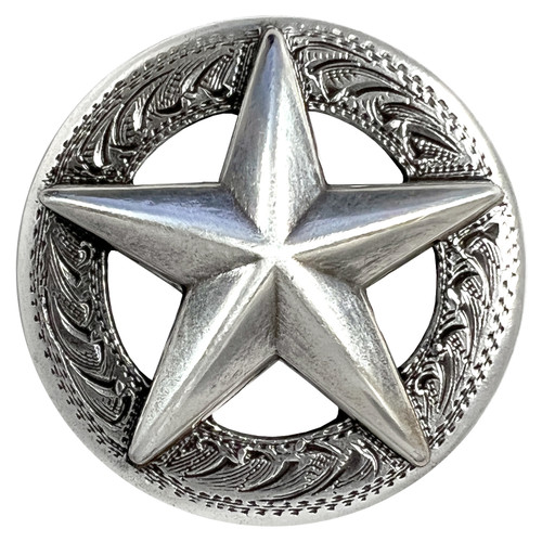 Small Silver Star Concho 