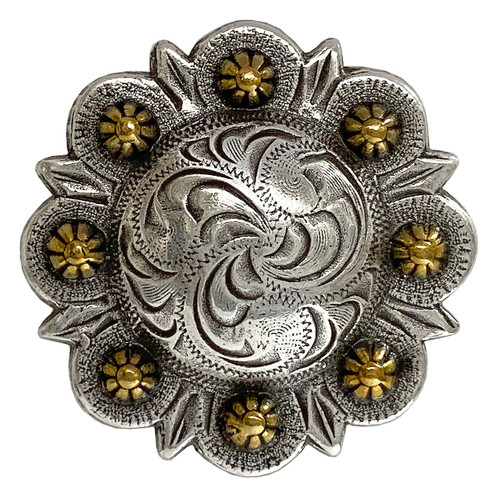 BS9167 SRTP 1 Antique Silver Leather Craft Conchos Engraved Celtic Concho  Screwback