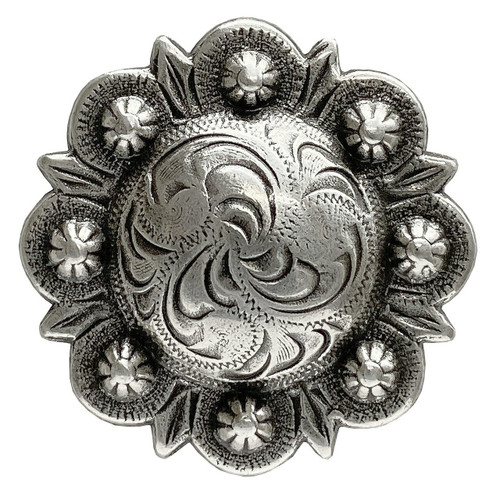 BS9163-1 SRTP 1-1/4" Antique Silver Berry Concho BS9163-1 SRTP 1-1/4" Antique Silver Berry Concho