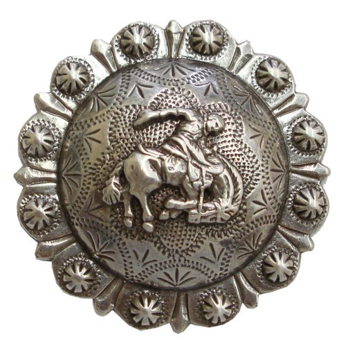 BS9276 SRTP 2 3/8" Bucking Bronc Rider Western Concho BS9276 SRTP 2 3/8" Bucking Bronc Rider Western Concho