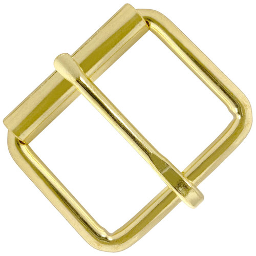 BHN62 B Solid Brass Replacement Round Edge Square Belt Buckle Fits