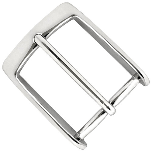 Solid Brass Buckle Classic Casual Dress Belt Buckle fits 1-3/8" (35mm) Wide Belt- Nickel Plated Solid Brass Buckle Classic Casual Dress Belt Buckle fits 1-3/8" (35mm) Wide Belt- Nickel Plated