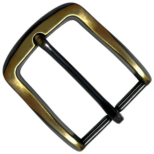 2 3/8 (60 mm) Single Prong Round Circle Center Bar Belt Buckle